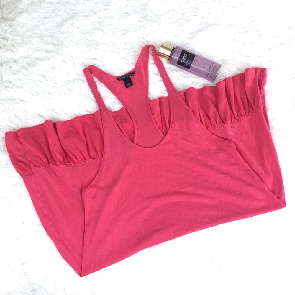 Victoria’s Secret Hot Pink Ruffle Dress Sz S